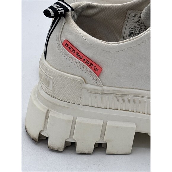 Palladium Revolt LO TX Star White Womens Platform Shoes Sz 8 - Picture 5 of 9